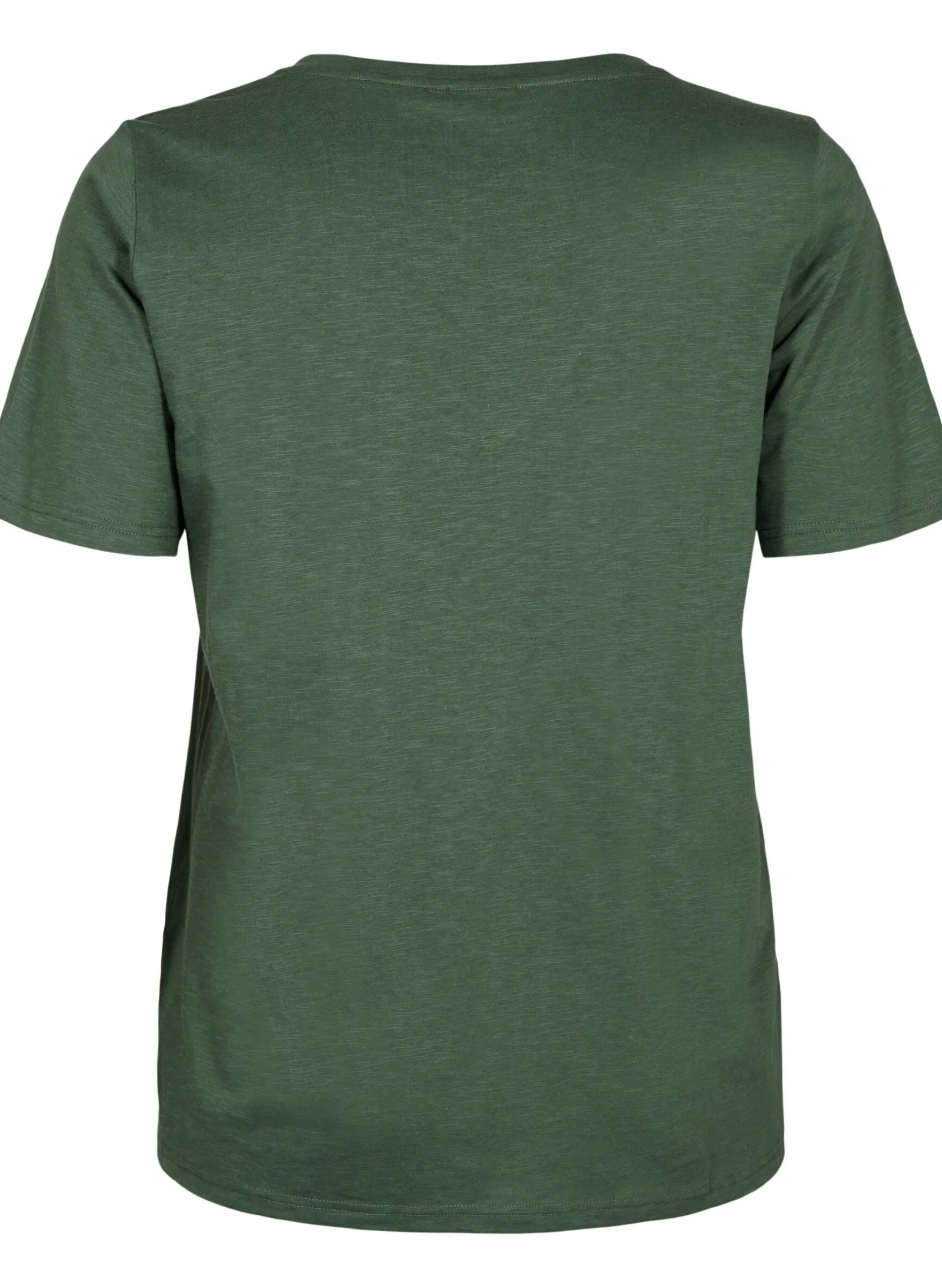 Kurzärmeliges Basic T-Shirt mit V-Ausschnitt