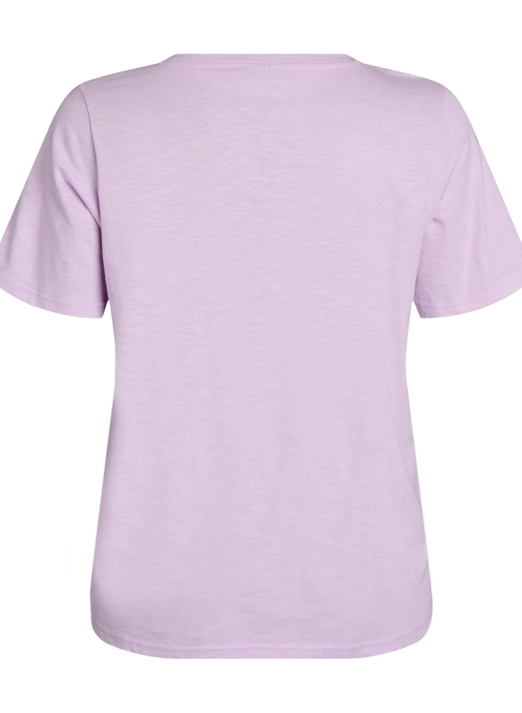 Kurzärmeliges Basic T-Shirt mit V-Ausschnitt