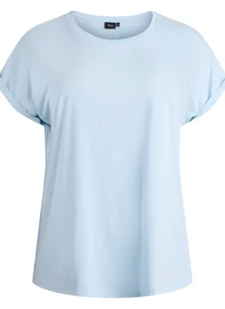 Kurzärmeliges T-Shirt aus Baumwollmischgewebe