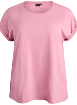 Kurzärmeliges T-Shirt aus Baumwollmischgewebe