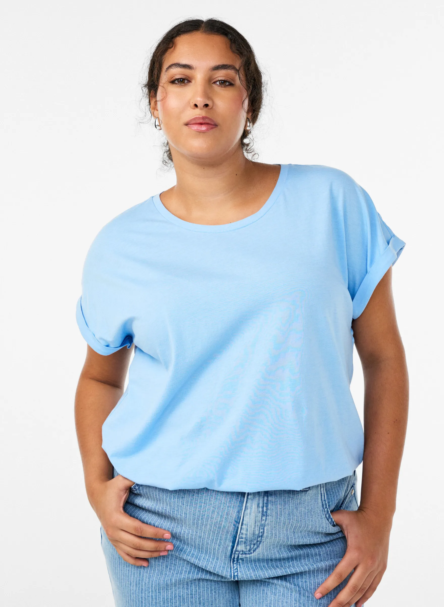 Kurzärmeliges T-Shirt aus einer Baumwollmischung