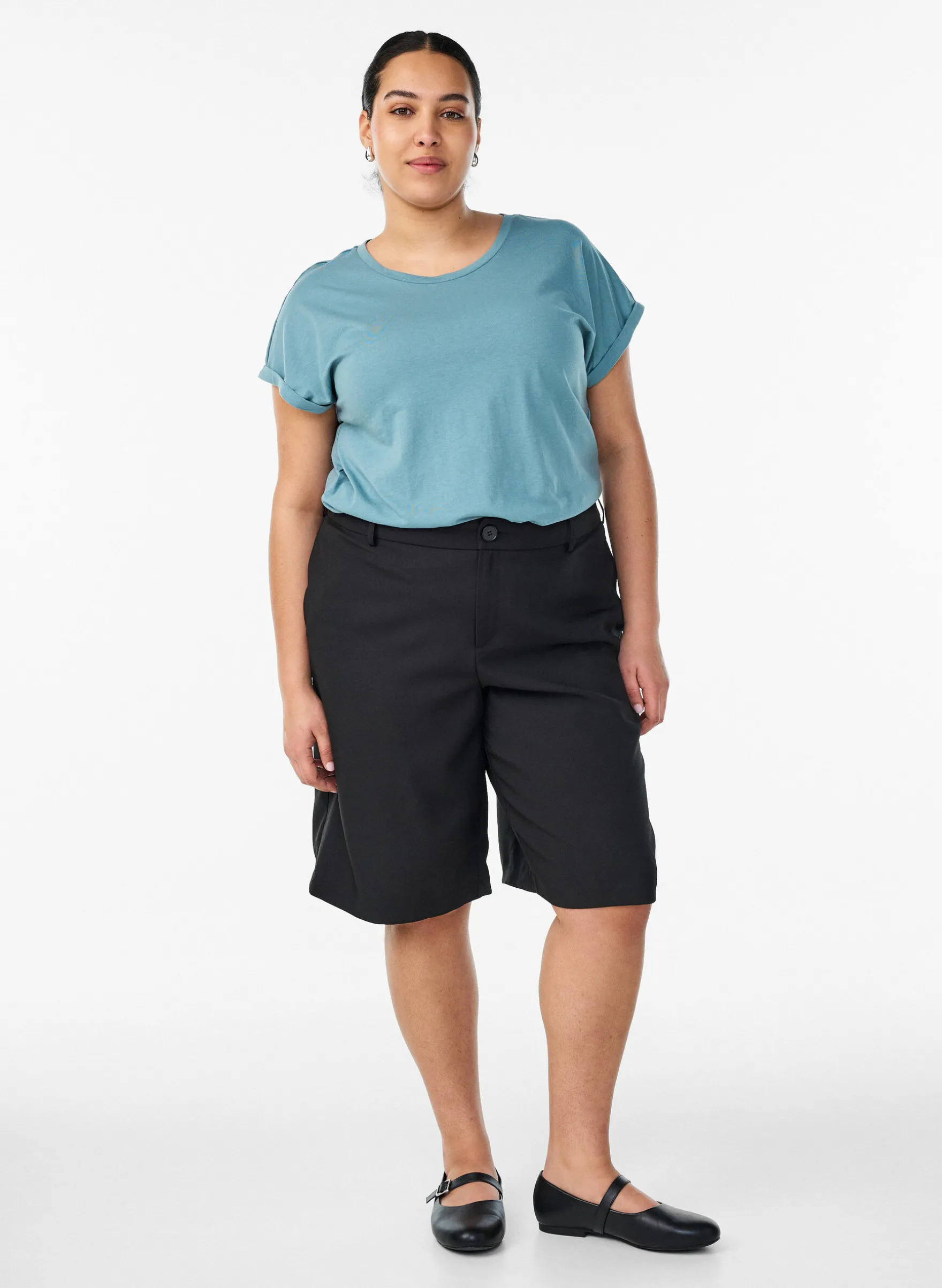Kurzärmeliges T-Shirt aus einer Baumwollmischung