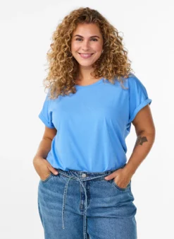 Kurzärmeliges T-Shirt aus einer Baumwollmischung