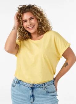 Kurzärmeliges T-Shirt aus einer Baumwollmischung