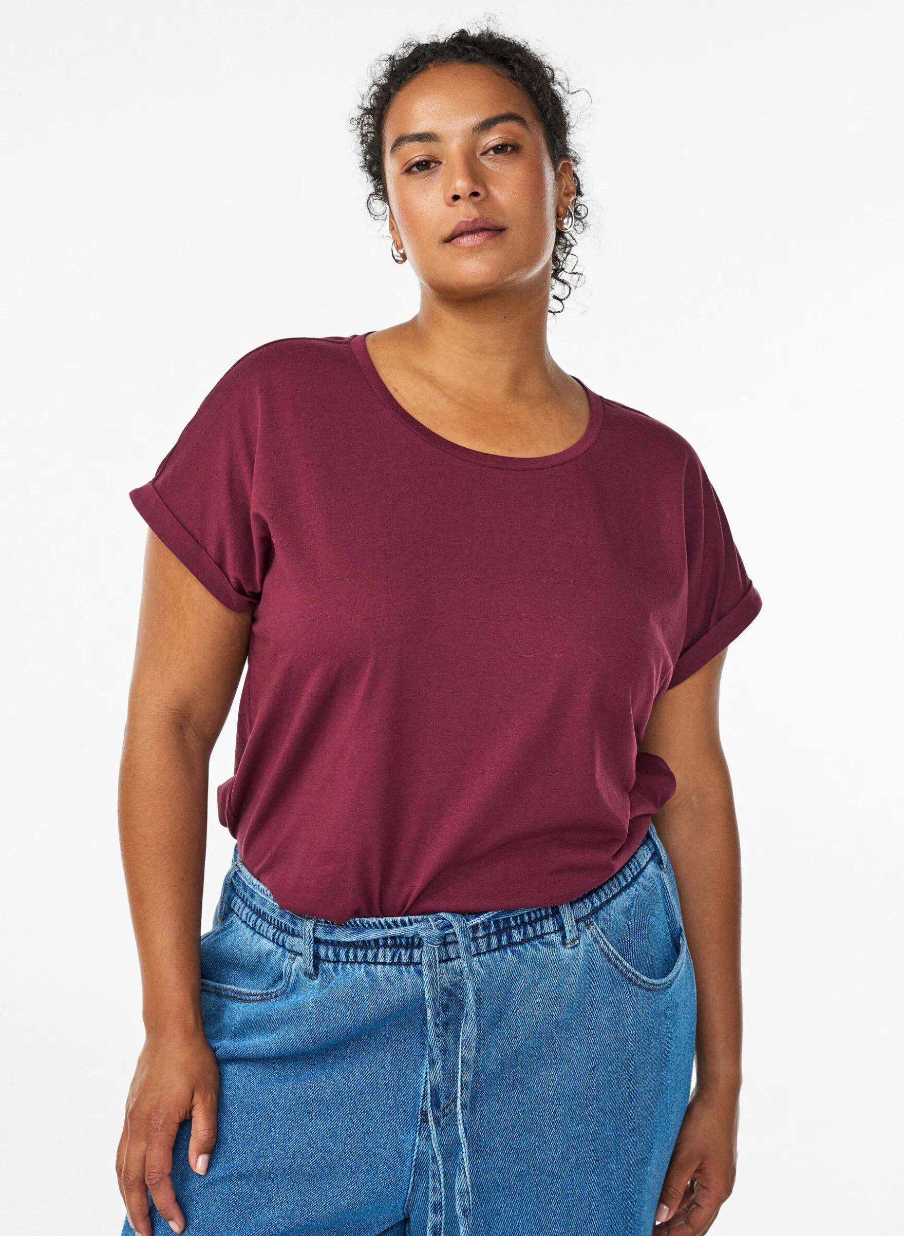 Kurzärmeliges T-Shirt aus einer Baumwollmischung