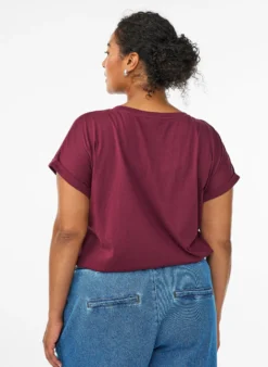 Kurzärmeliges T-Shirt aus einer Baumwollmischung