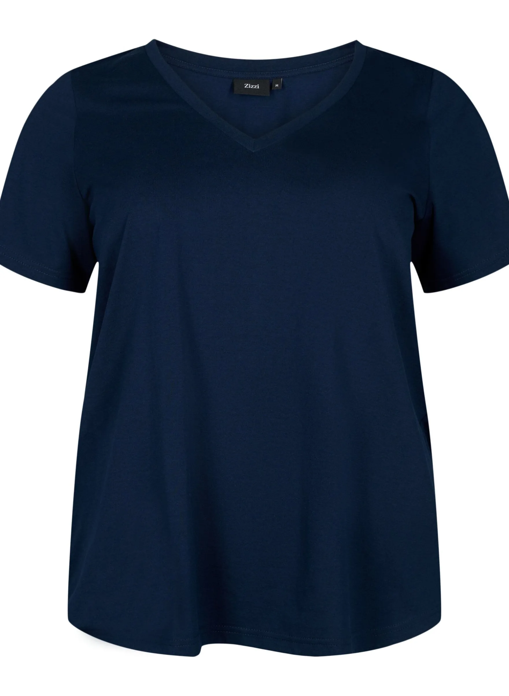 Kurzärmeliges T-Shirt mit V-Ausschnitt