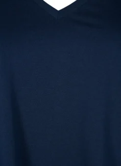 Kurzärmeliges T-Shirt mit V-Ausschnitt