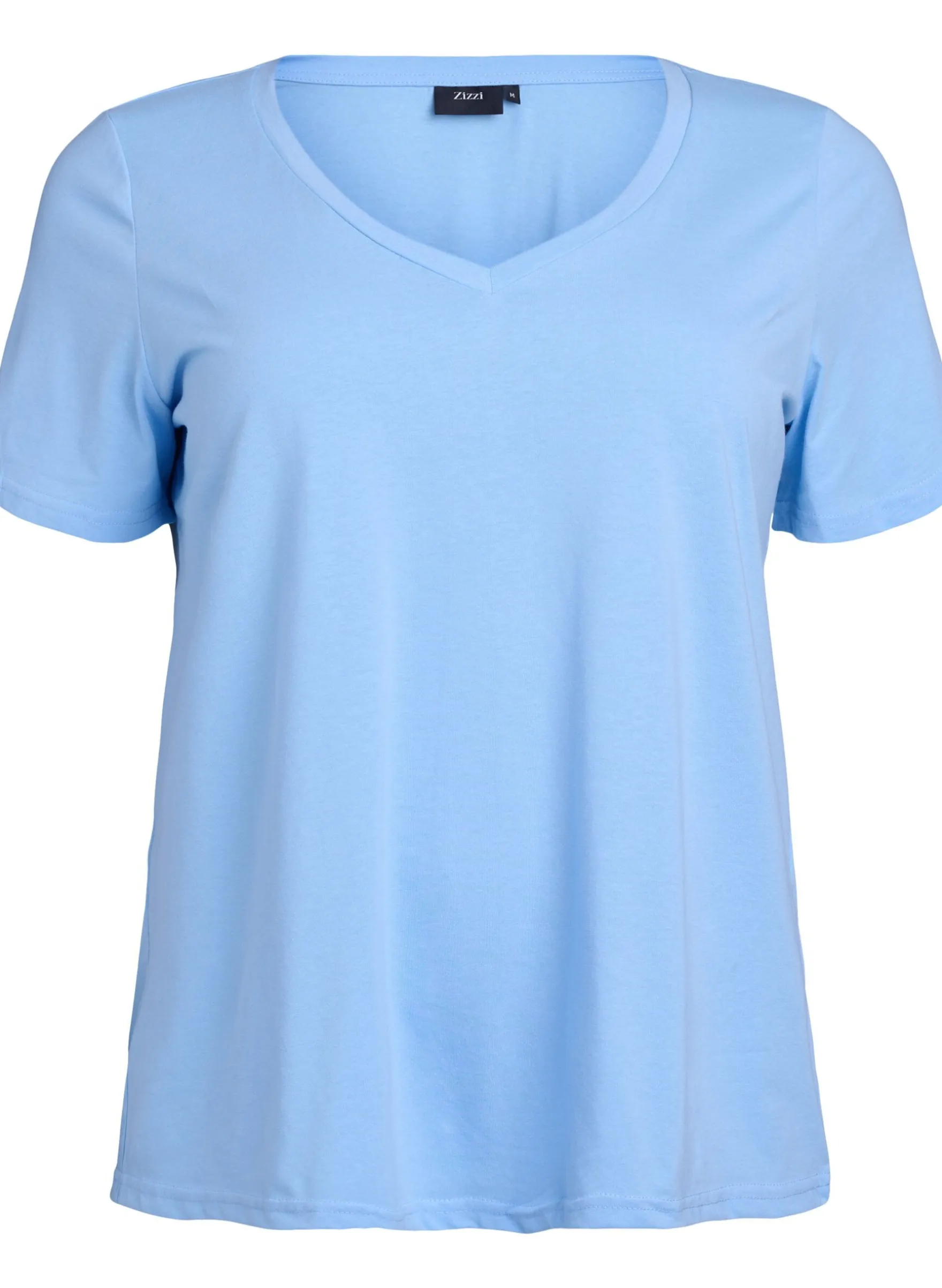 Kurzärmeliges T-Shirt mit V-Ausschnitt