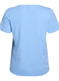 Kurzärmeliges T-Shirt mit V-Ausschnitt