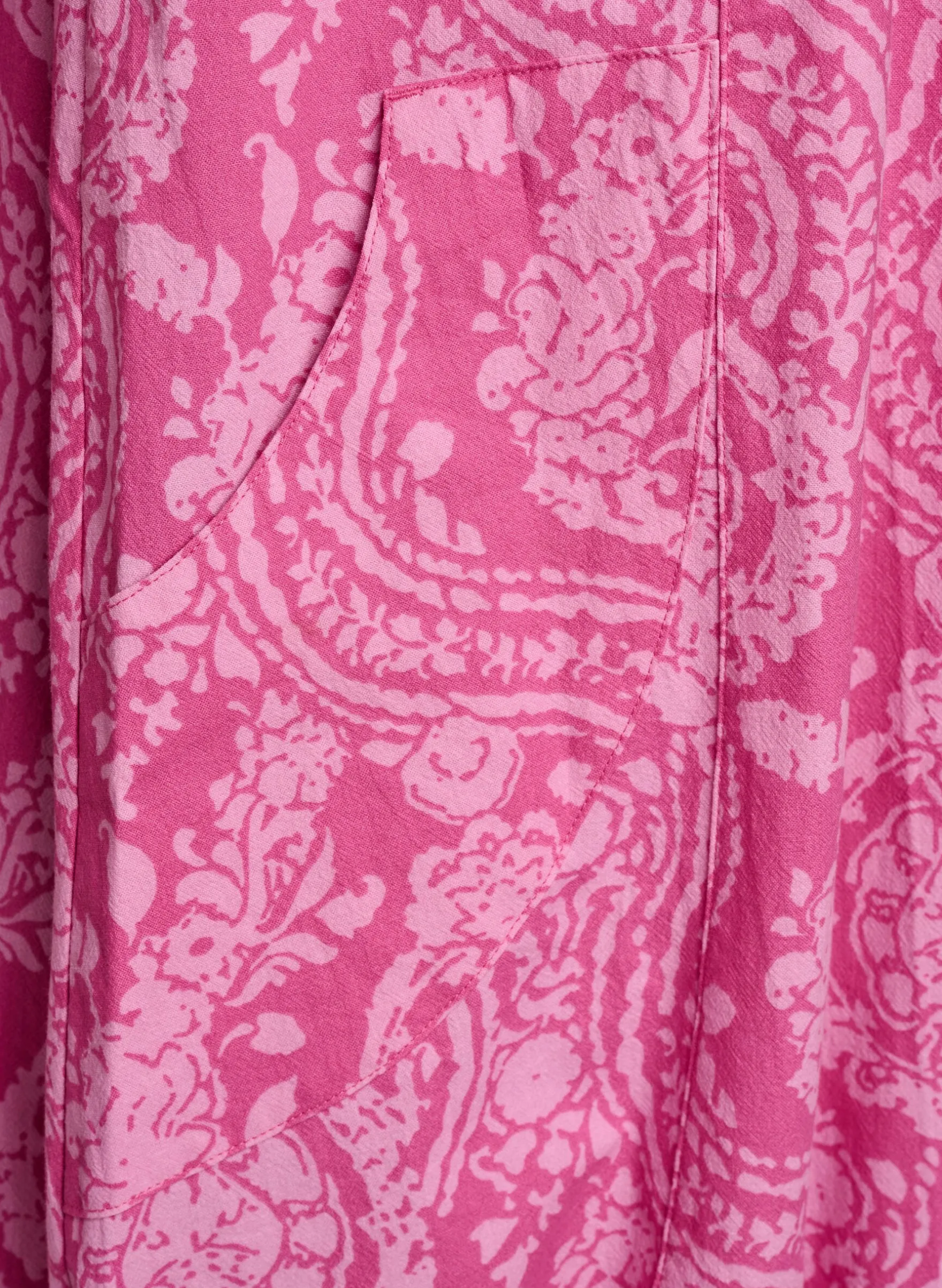 Kurzärmliges Baumwollkleid mit Aufdruck