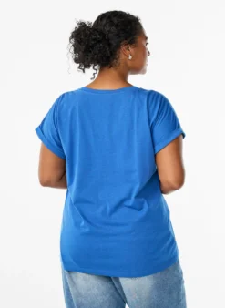 Kurzärmliges T-Shirt aus einer Baumwollmischung