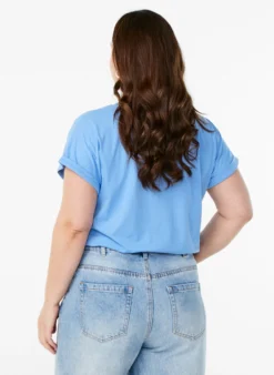 Kurzärmliges T-Shirt aus einer Baumwollmischung