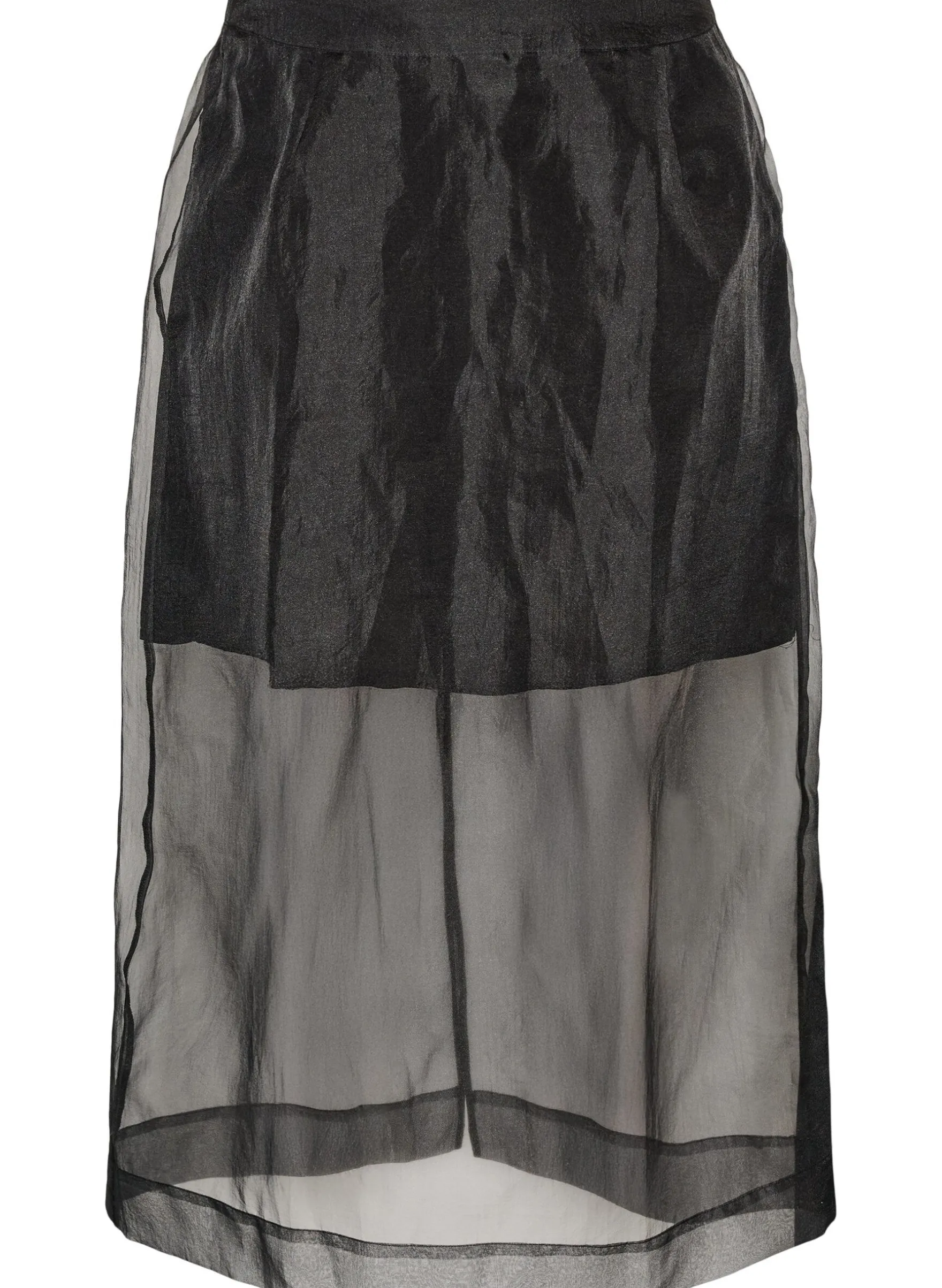 Langer Rock in Organza-Optik