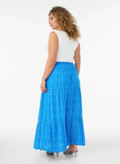 Langer Rock mit Gummizug am Bund