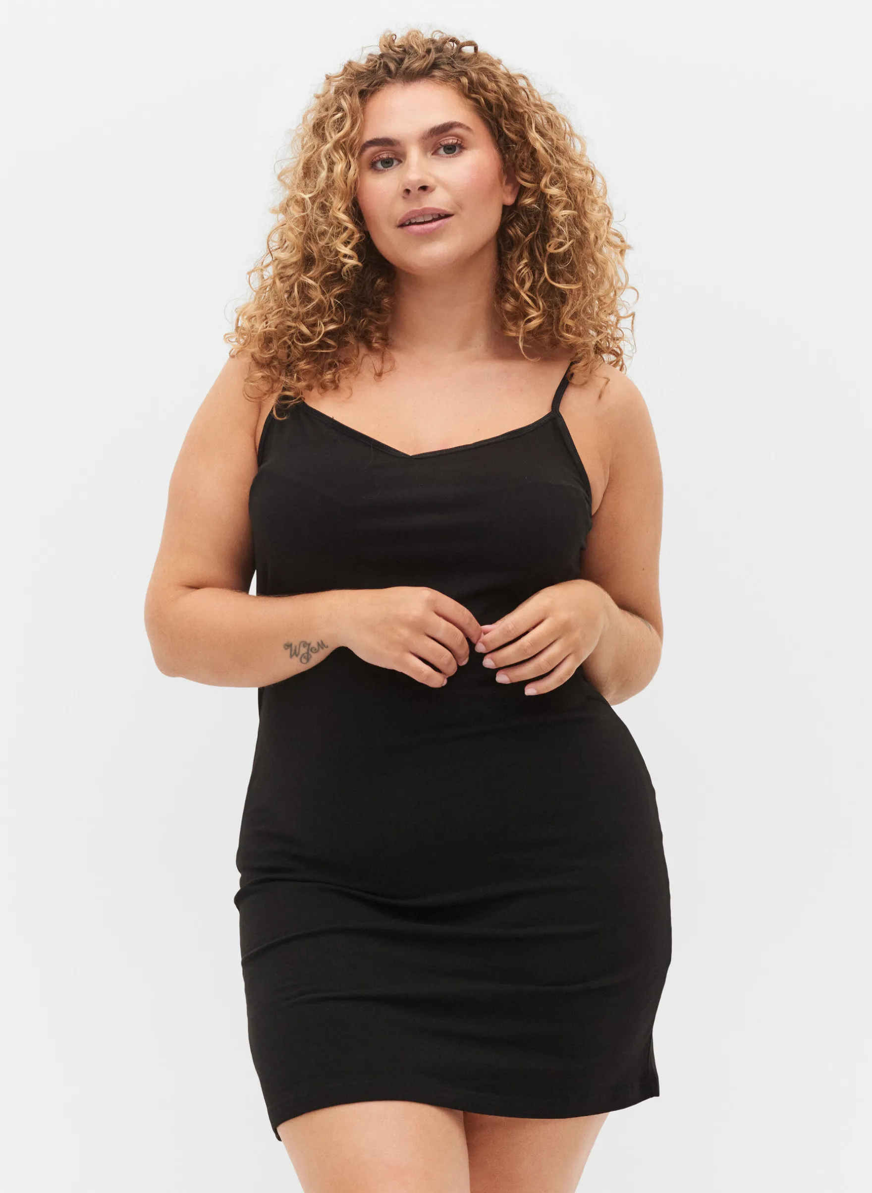Langes basic Top aus Baumwolle