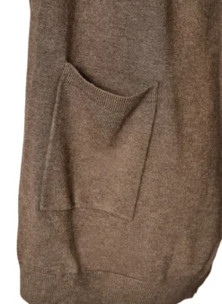 Lange Strickjacke aus einer Viskosemischung