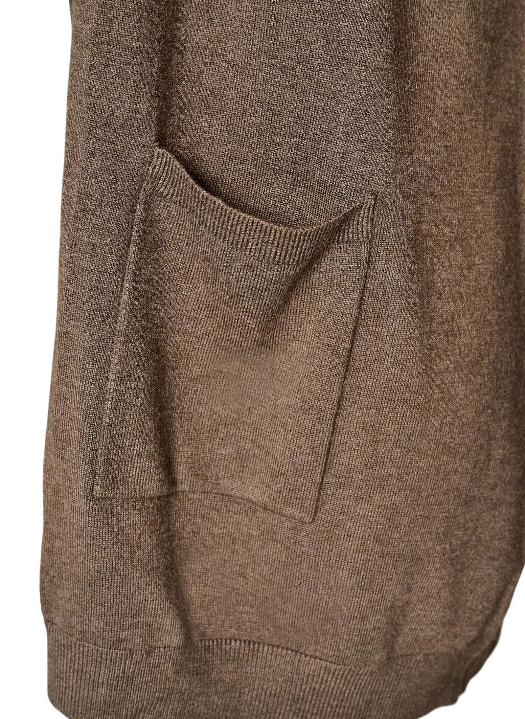 Lange Strickjacke aus einer Viskosemischung