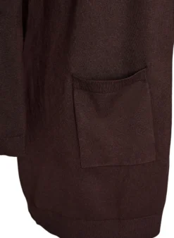 Lange Strickjacke aus Viskose-Mischung
