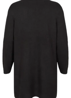 Lange Strickware Strickjacke mit Taschen