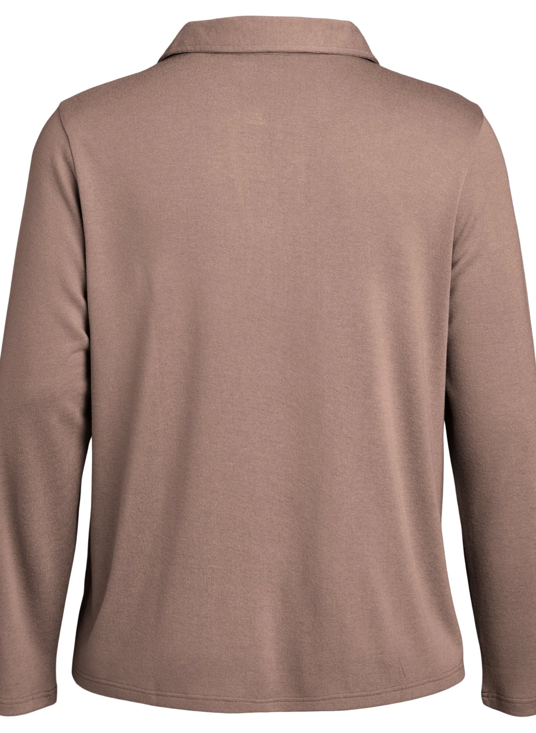 Langärmelige Bluse aus Jersey mit Kragen