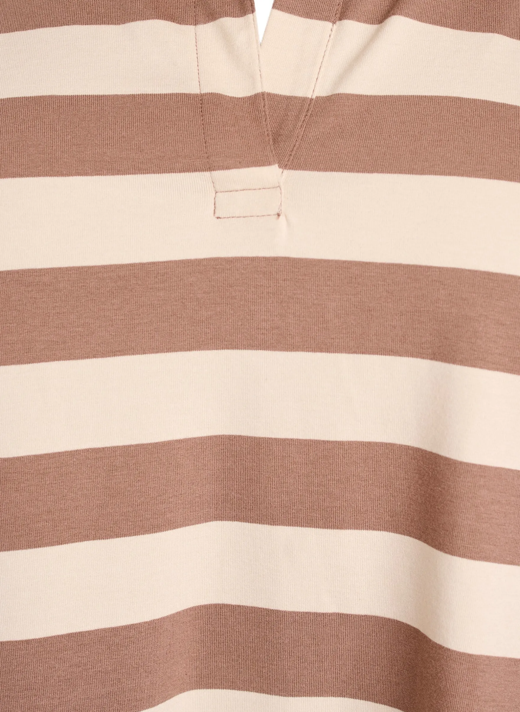 Langärmeliges Poloshirt mit breiten Streifen