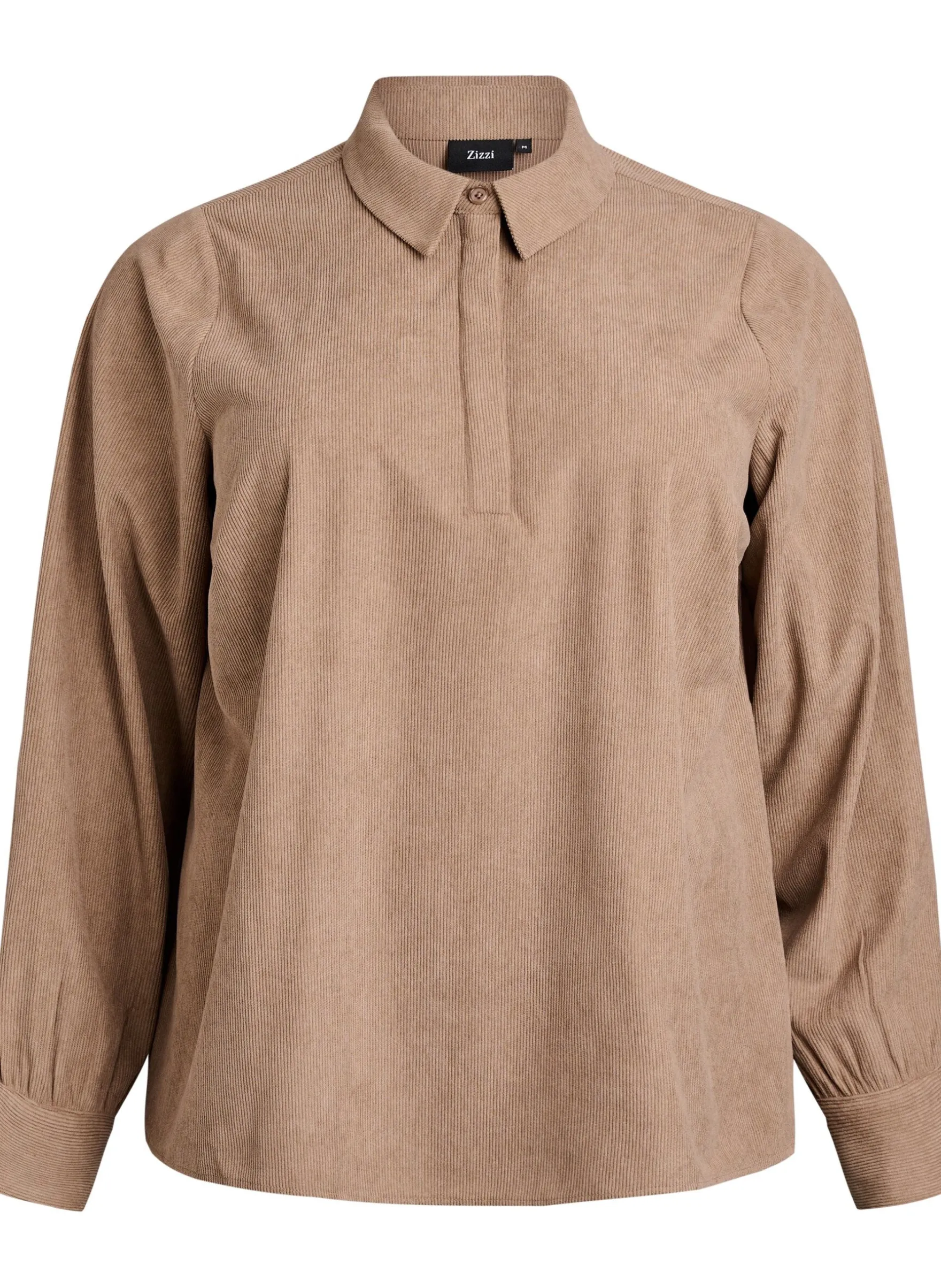 Langärmlige Bluse aus Cord