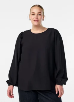 Langärmlige Bluse aus Viskose