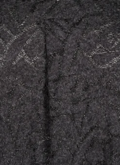 Langärmlige Bluse mit Glitzer und Muster