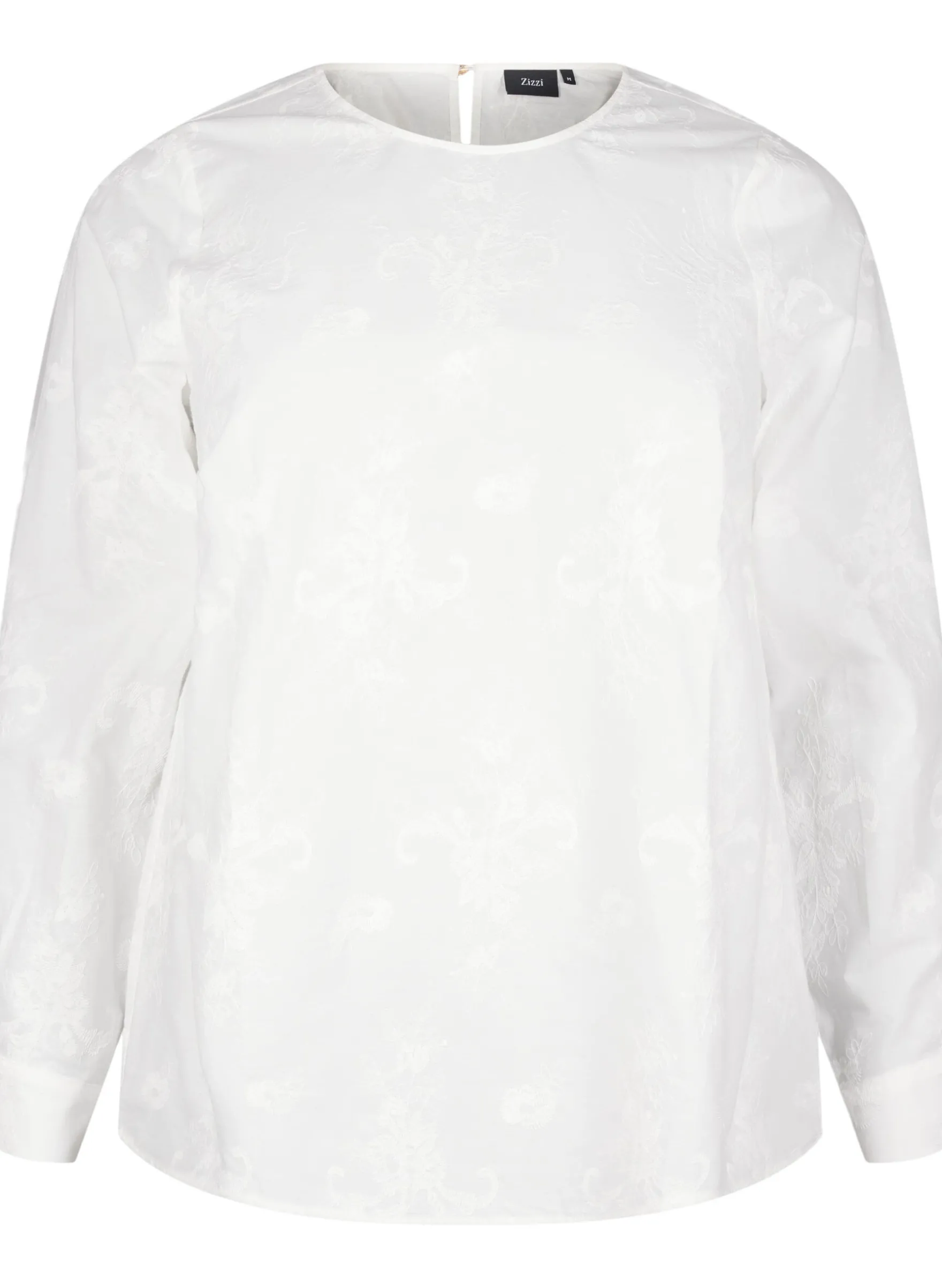Langärmlige Bluse mit Stickereien