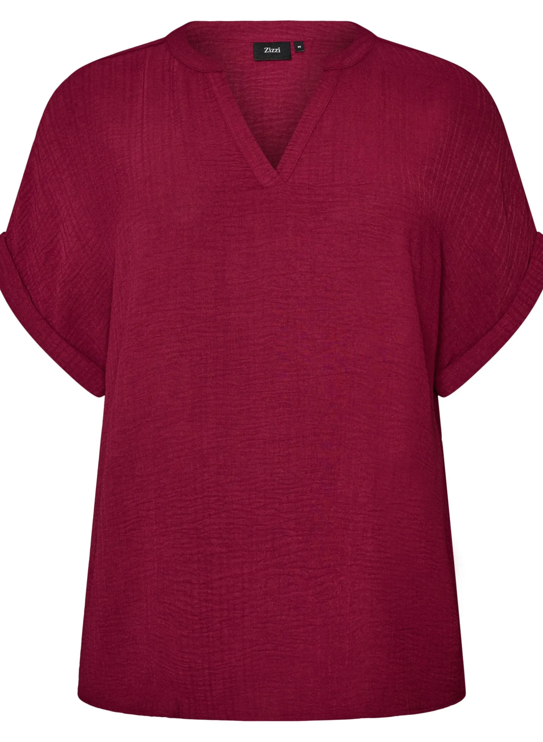 Lockere Bluse mit kurzen Ärmeln