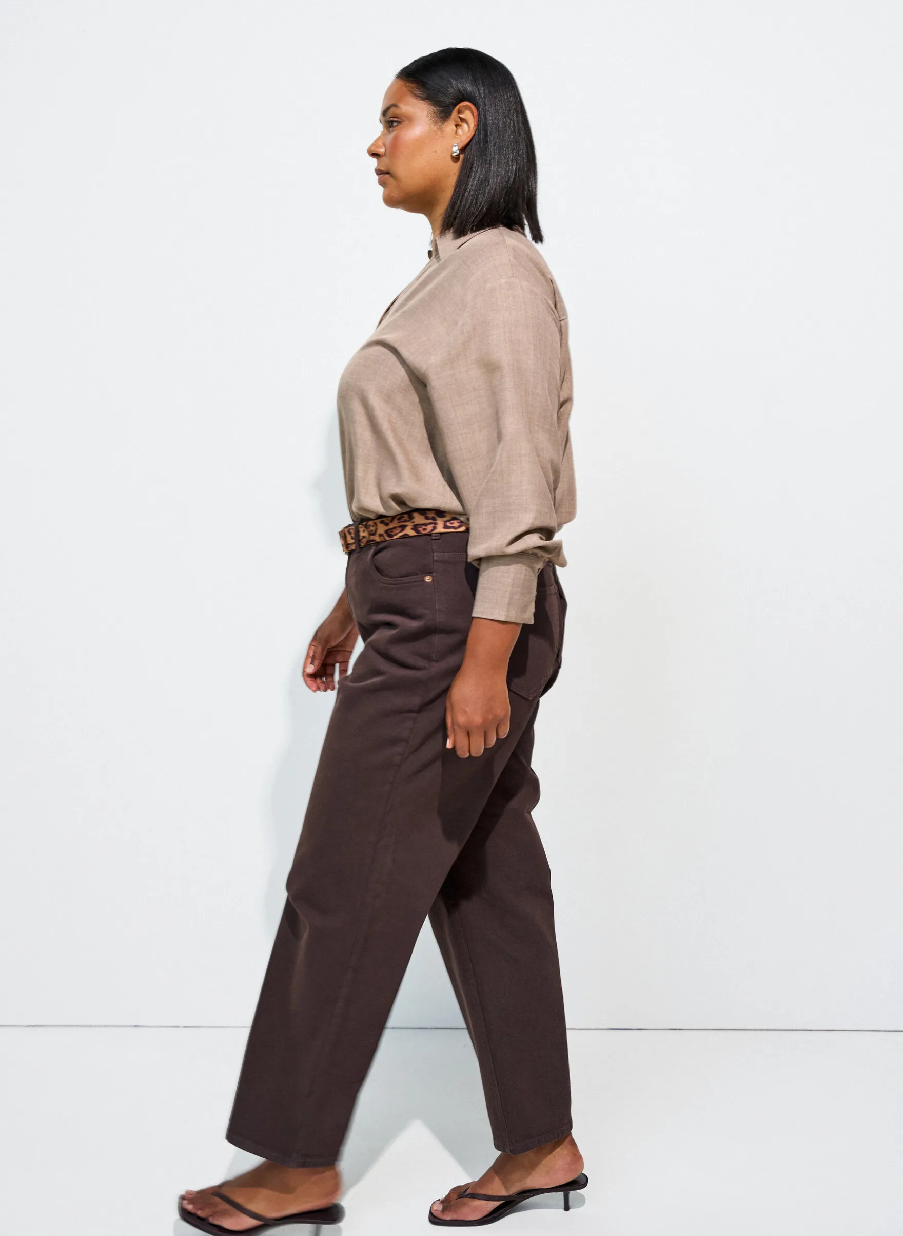 Lockere Bluse mit V-Ausschnitt