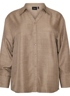 Lockere Bluse mit V-Ausschnitt