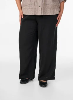 Lockere Hose aus Leinen und Viskose