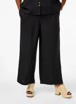 Lockere Hose mit elastischem Bund und Taschen