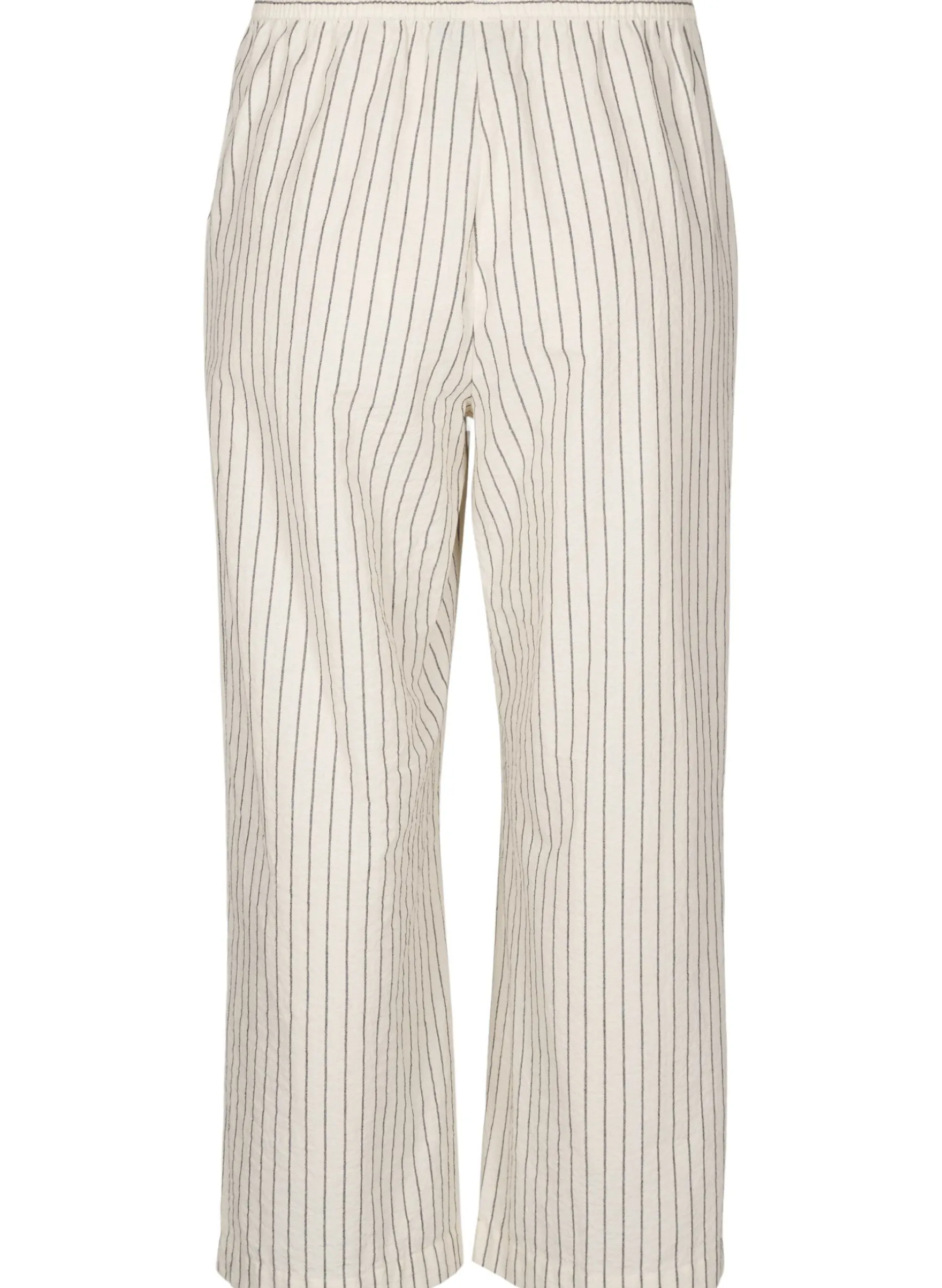 Lockere Hose mit hohem Bund und Taschen
