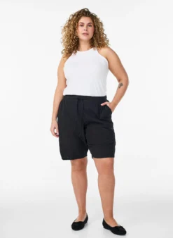 Lockere Shorts aus Baumwolle mit Taschen