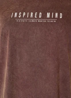 Lockeres T-Shirt-Kleid mit Washed-Optik