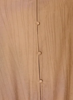 Lockere Tunika mit gekräuselter Struktur und Rüschensaum
