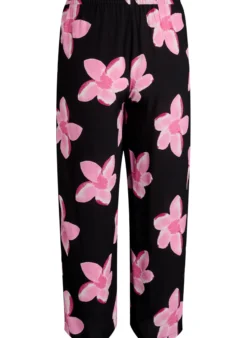 Lockere Viskosehose mit Print