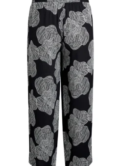 Lockere Viskosehose mit Print