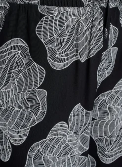 Lockere Viskosehose mit Print