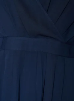 Maxikleid mit Wickelausschnitt und langen Ärmeln