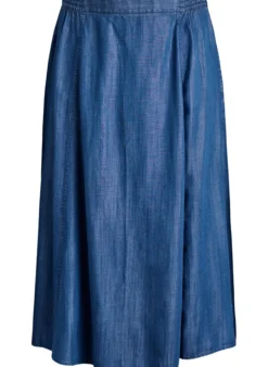 Maxirock aus Lyocell im Denim-Look