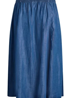 Maxirock aus Lyocell im Denim-Look