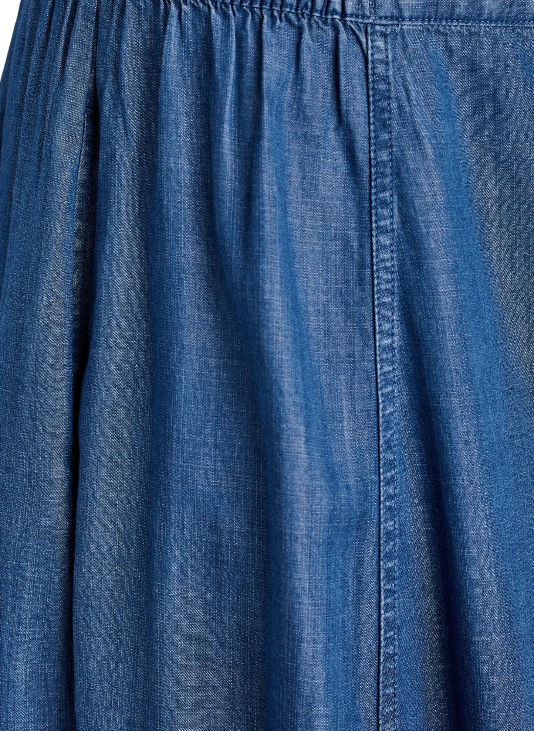 Maxirock aus Lyocell im Denim-Look