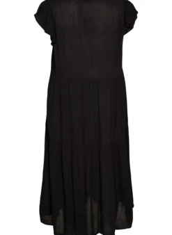 Midikleid aus Viskose mit Rüschenärmeln