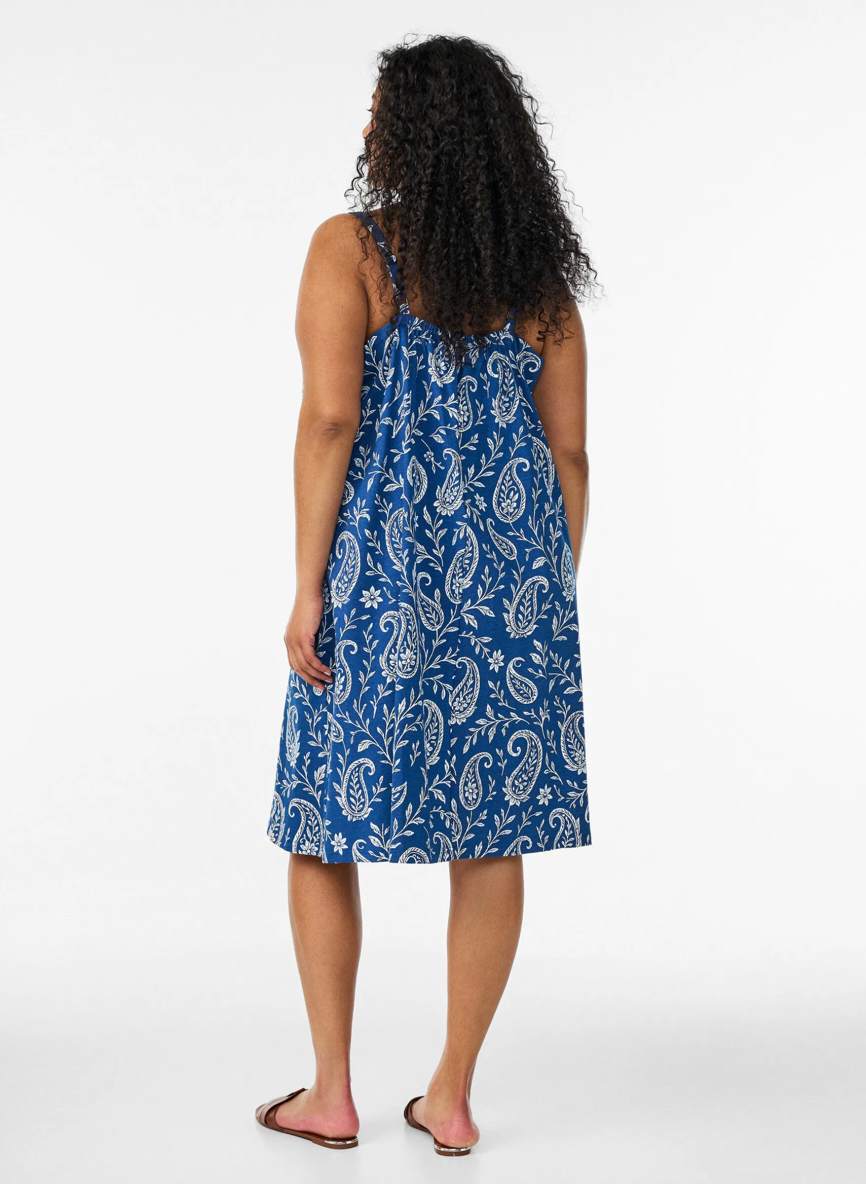 Midi-Trägerkleid aus Bio-Baumwolle