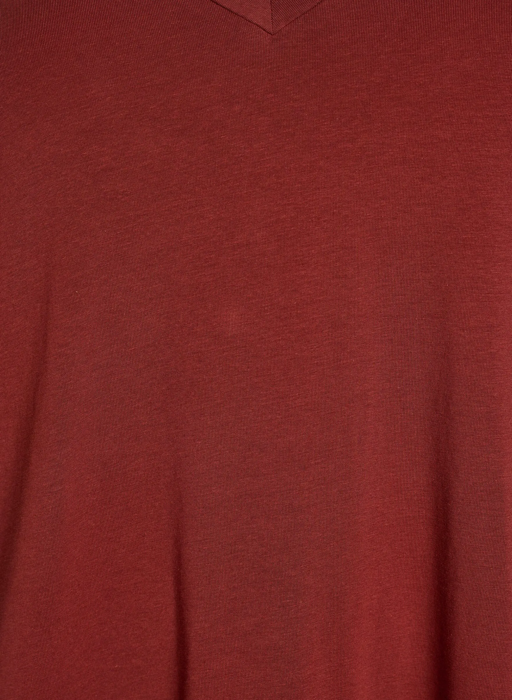 Midi-T-Shirtkleid mit V-Ausschnitt