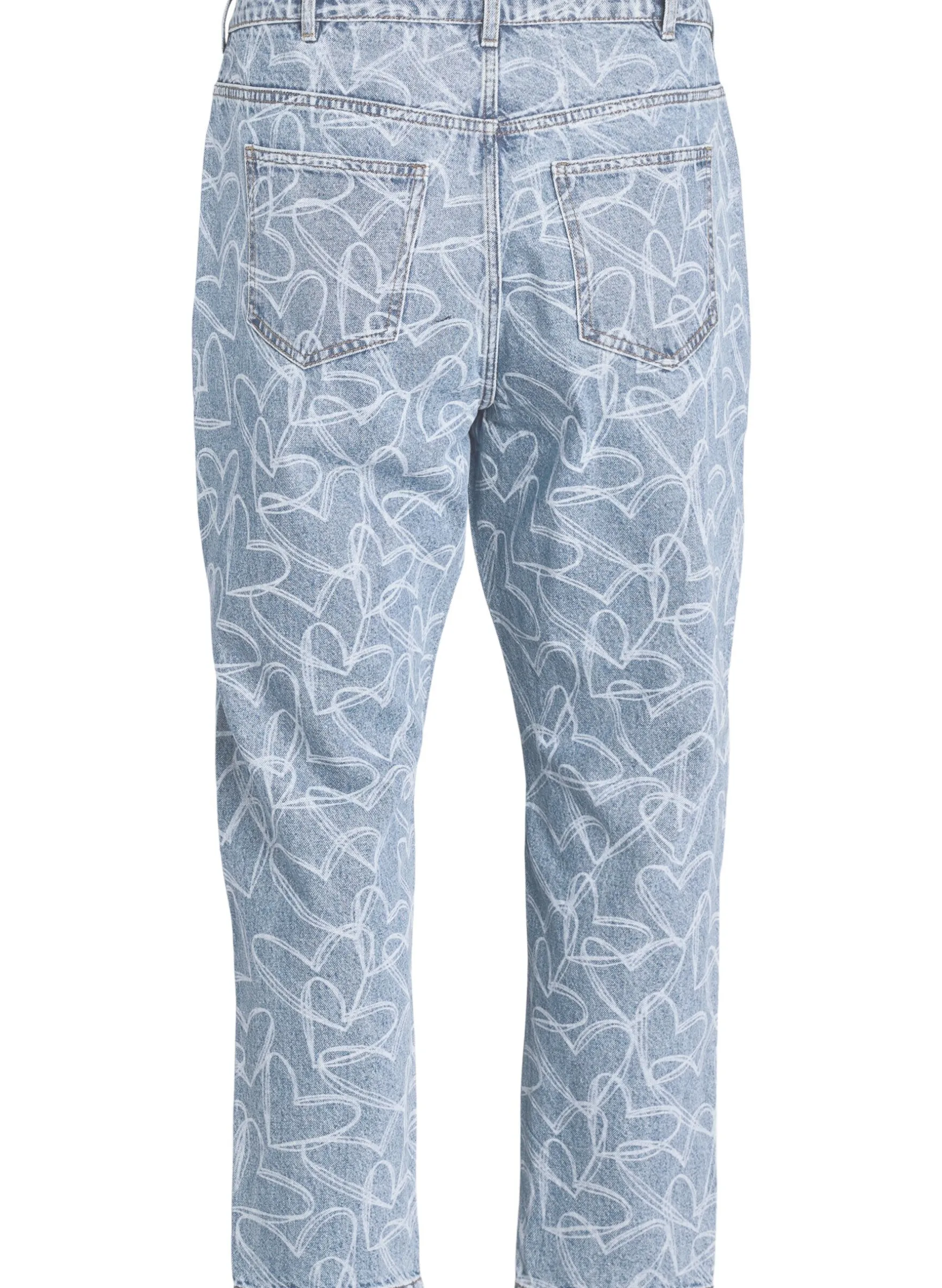 Mille Mom Fit Jeans mit Stickerei